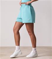 Women's Define Bright Blue Raised Logo Shorts Gym King New Look