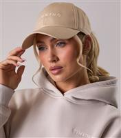 Women's Cream Logo Embroidered Cap Gym King New Look