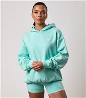 Women's Mint Green Reset Logo Print Hoodie Gym King New Look