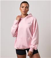 Women's Mauve Pink Washed Reset Oversized Hoodie Gym King New Look