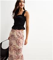 Women's Off White Animal Print Chiffon Midi Skirt New Look