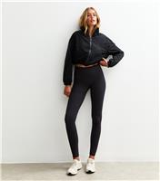 Women's Tall Black Seamless Leggings New Look