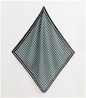 Blue Check Print Headscarf New Look