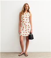 Women's Red Chilli Print Shift Mini Dress New Look