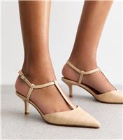 Women's Off White Faux Leather Snakeskin Effect Kitten Heel Slingback Pumps Vegan New Look