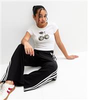 Girls' White Leopard Apple Print T-Shirt New Look