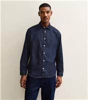 Men's Dark Blue Regular Denim Long Sleeve Shirt Jack & Jones New Look