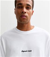 Men's White Graphic Relaxed Short Sleeve T-shirt Jack & Jones New Look