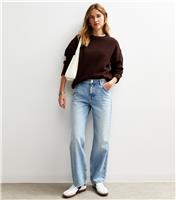 Women's Blue Anica Straight Leg Jeans New Look