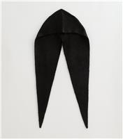 Black Bonnet Hooded Scarf New Look