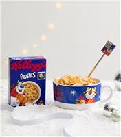 Kelloggs Blue Frosties Mug and Cereal Box Set New Look