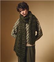 Khaki Chunky Oversized Knit Scarf New Look