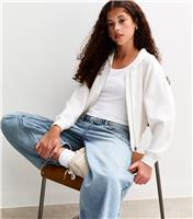 Cream Soft Touch Zip Up Hoodie New Look