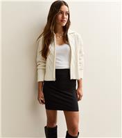 Women's Petite Black Jersey Tube Mini Skirt New Look
