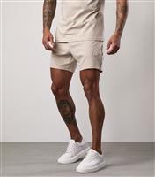 Men's Stone Tape Shorts Gym King New Look