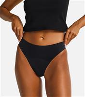 Women's Black Moderate Flow Hi-Leg Period Briefs Modibodi New Look