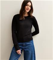Women's Black Crew Neck Jumper New Look
