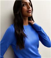 Women's Bright Blue Crew Neck Jumper New Look