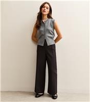 Women's Petite Black Tailored Pull On Trousers New Look