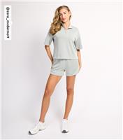 Women's by Zara McDermott Light Green Modal Scuba Shorts Rise New Look