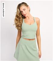 Women's by Zara McDermott Mint Green Racerback Top Rise New Look