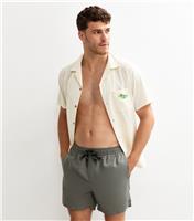 Men's Dark Grey Swim Shorts Only and Sons New Look