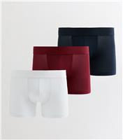 Men's Pack Of 3 Multicoloured Boxers New Look