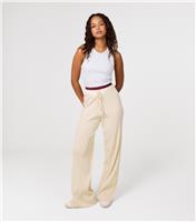 Women's Of White Contrast Waistband Wide Leg Joggers Pink Vanilla New Look