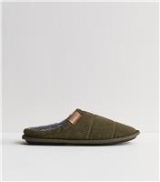 Men's Khaki Mule Home Slippers Jack & Jones New Look