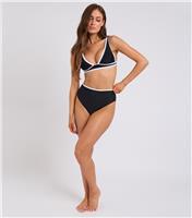 Women's Black Contrast Trim Bikini Bottoms Urban Bliss New Look