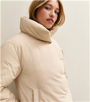 Women's Off White Duvet Short Puffer Jacket New Look