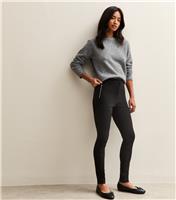 Women's Petite Black Slim Leg Trousers New Look