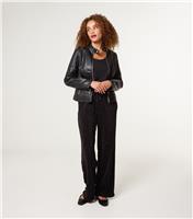 Women's Black Diamante Embellished Trousers Blue Vanilla New Look