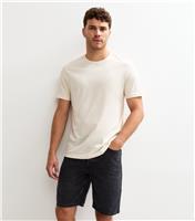 Men's Black Denim Shorts Only and Sons New Look