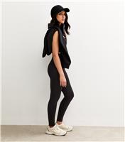 Women's Black Athleisure Leggings New Look