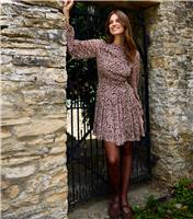 Women's Brown Paisley Print Mini Dress Blue Vanilla New Look