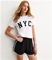 Women's White NYC Slogan T-Shirt New Look
