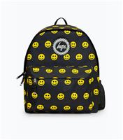 Black Iconic Smile Backpack HYPE New Look