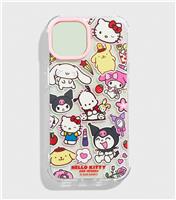 Multicolour Hello Kitty Sticker Print iPhone Case Skinnydip New Look