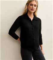 Women's Maternity Black Midweight Knit Cardigan New Look