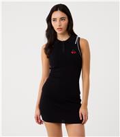 Women's Black Cherry Embroidery Tennis Dress Pink Vanilla New Look