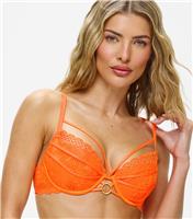 Women's Orange Compelling Plunge Strappy Bra Ann Summers New Look