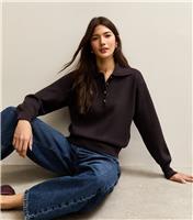 Women's Light Purple Metallic Button Polo Shirt New Look