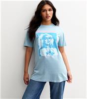 Women's Blue Blondie Print Oversized T-Shirt New Look