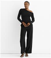 Women's Black Diamante Embellished Off The Shoulder Top Gini London New Look