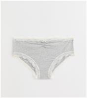 Girls' Grey Contrast Trim Briefs New Look