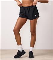 Women's Black Logo Print Running Shorts Gym King New Look