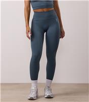 Women's Dark Blue Sculpting Seamless Leggings Gym King New Look
