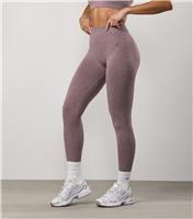 Women's Light Burgundy Logo Embroidered Leggings Gym King New Look