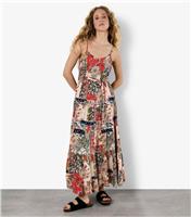 Women's Orange Floral Print Cami Dress Apricot New Look